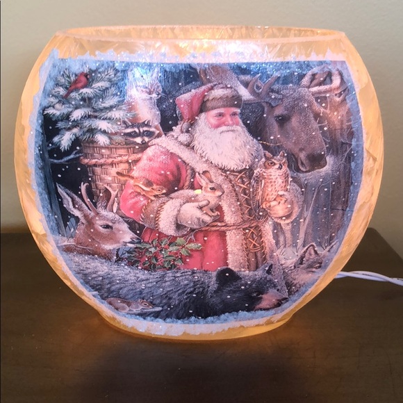 Father Christmas Santa Lamp 6.5” T x 8” W - Picture 1 of 3
